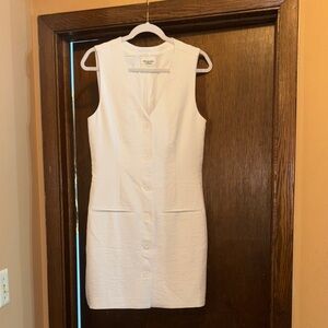 A&F White Sleeveless Mini Dress